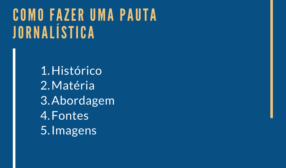Aprenda como fazer uma Pauta Jornalística em 5 passos